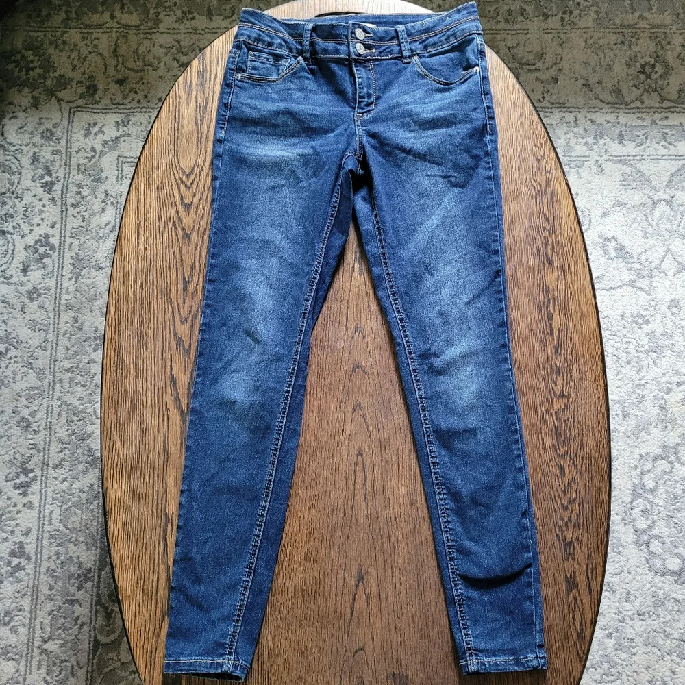 Mudd Skinny Mid-rise Dark Wash Jeans Size Girls 16